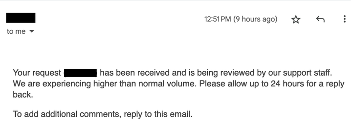 Confirmation Email